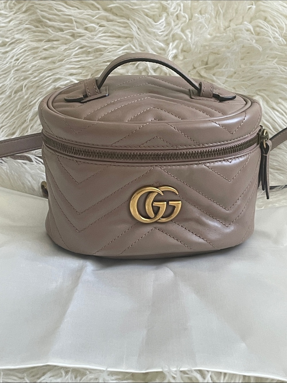 Gucci Marmont Mini Round Backpack